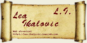 Lea Ikalović vizit kartica